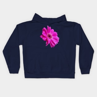 Pink Gerbera Daisy Floral Photo Cutout Kids Hoodie